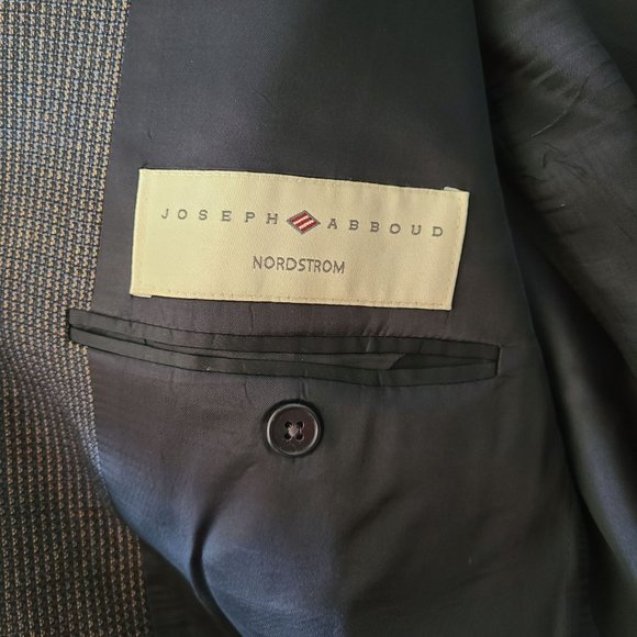 Joseph Abboud Nordstrom US Men's Size 42R Silk Wool Navy Sport Coat - Picture 8 of 14